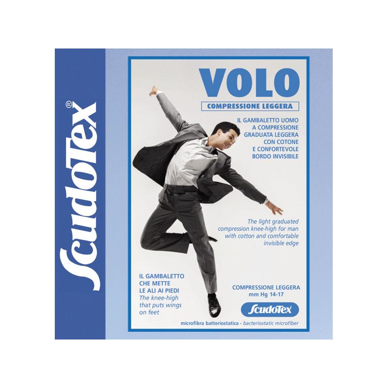 Scudotex Gambaletto Uomo Cotone Compressione Leggera Blu Cod.456 Misura 4 (L)-1