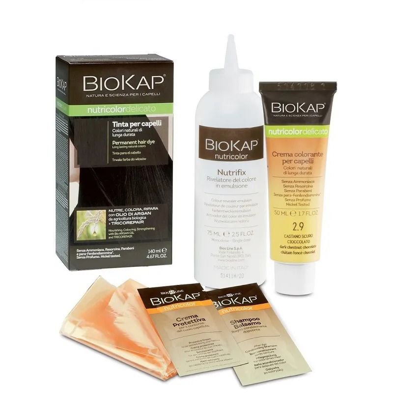 Biokap Nutricolor Delicato tinta per capelli 5.05 Castano Nocciola 140ml-1