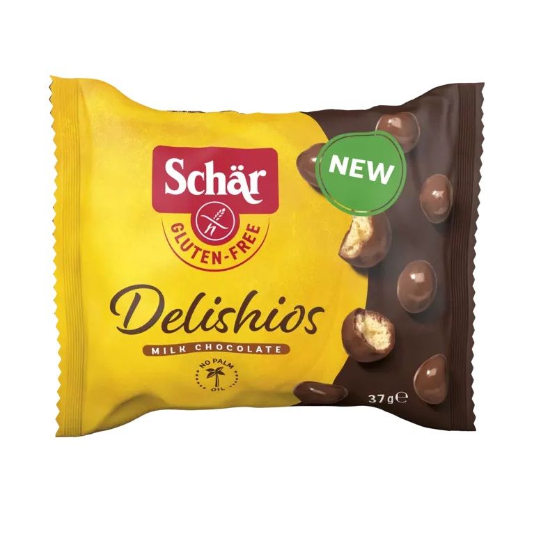 Schar Delishios cereali al cioccolato al latte senza glutine 37g-1