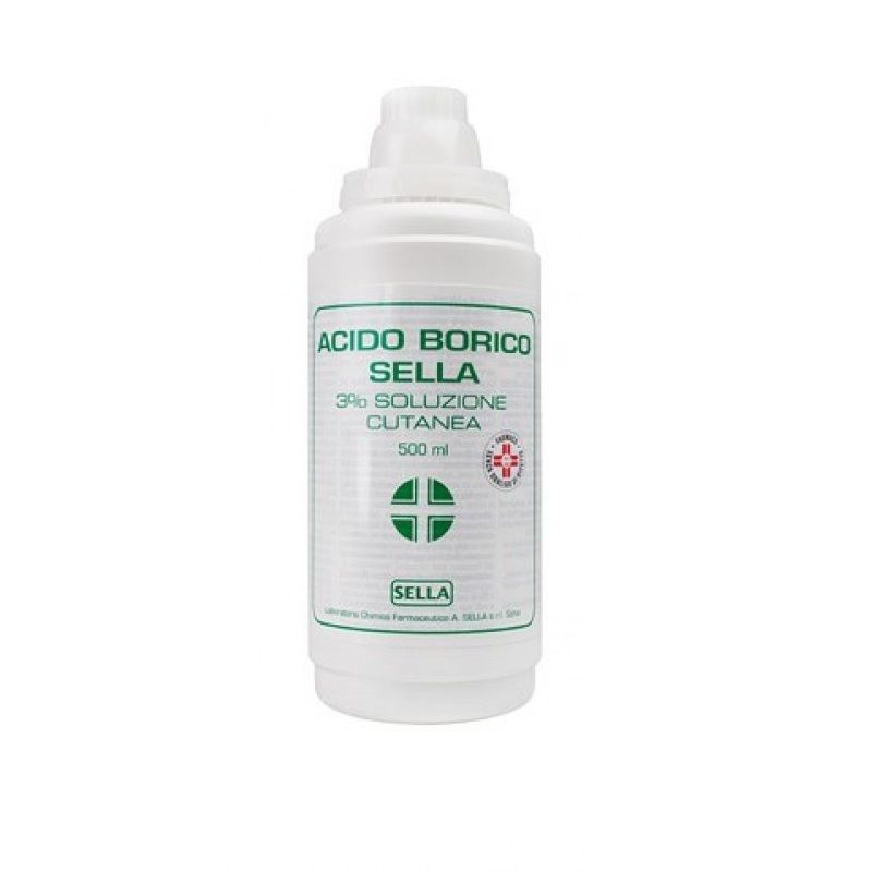 Sella Acido Borico 3% Soluzione cutanea 500ml-1