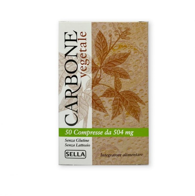 Sella Carbone Vegetale per il benessere dell'intestino 50 compresse-1