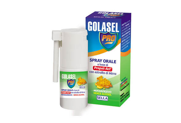 Golasel Pro spray no alcool per il benessere di bocca e gola 20ml-2