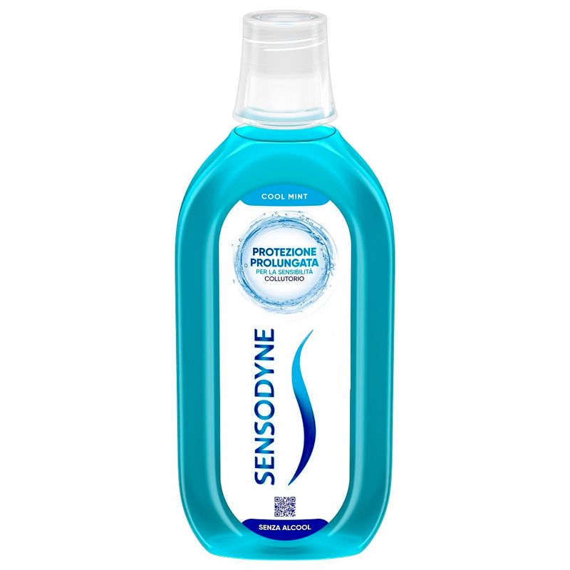 Sensodyne Collutorio Cool Mint Denti Sensibili Alito Fresco Senza Alcool Gusto Menta 500ml-1