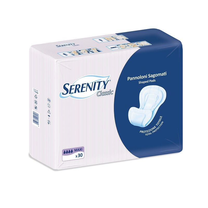 Serenity Classic Pannolone Sagomato Maxi in tessuto non tessuto 30 pezzi-1