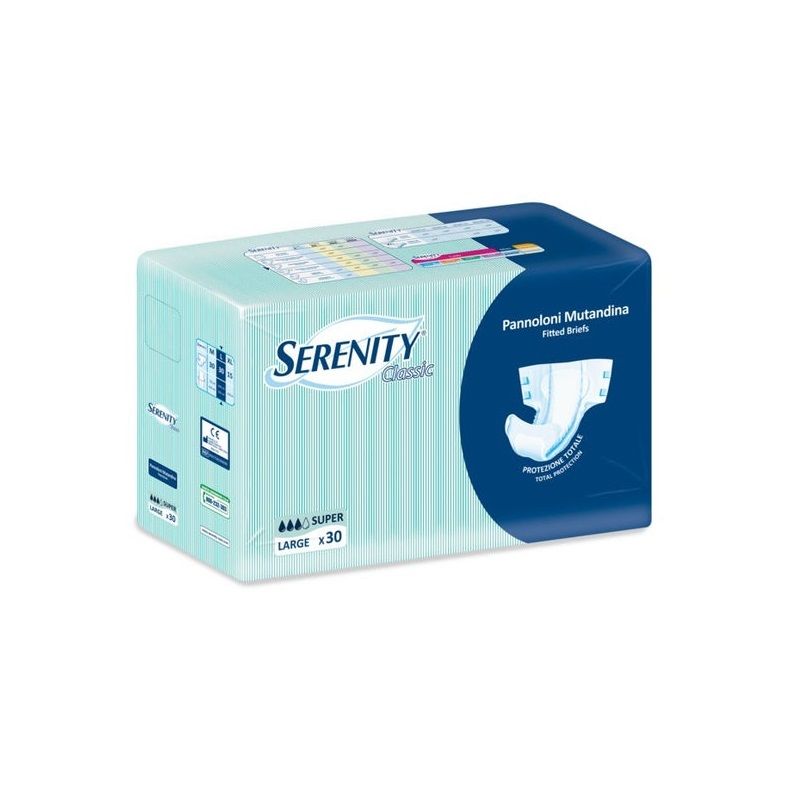 Serenity Classic Pannolone Incontinenza A Mutandina Super Tg L 30 Pezzi-1