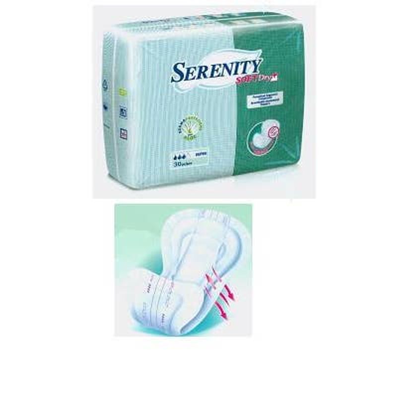 Serenity Softdry Con Aloe Pannolone Incontinenza Mutandina Super Taglia Large 30 Pezzi-1