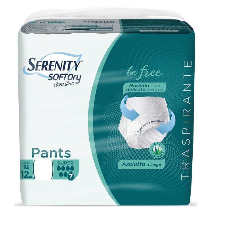 Serenity Soft Dry Sensitive Pants Super Taglia L 12 Pezzi-1