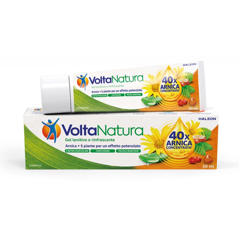 Voltanatura Arnica Gel Con Aloe Vera Per Fastidi Muscolari Contusioni Piccoli Ematomi Vegan 50ml-1