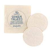 La Saponaria Set Dischetti Struccanti Cotone Biologico Fair Trade 3 Pezzi-1
