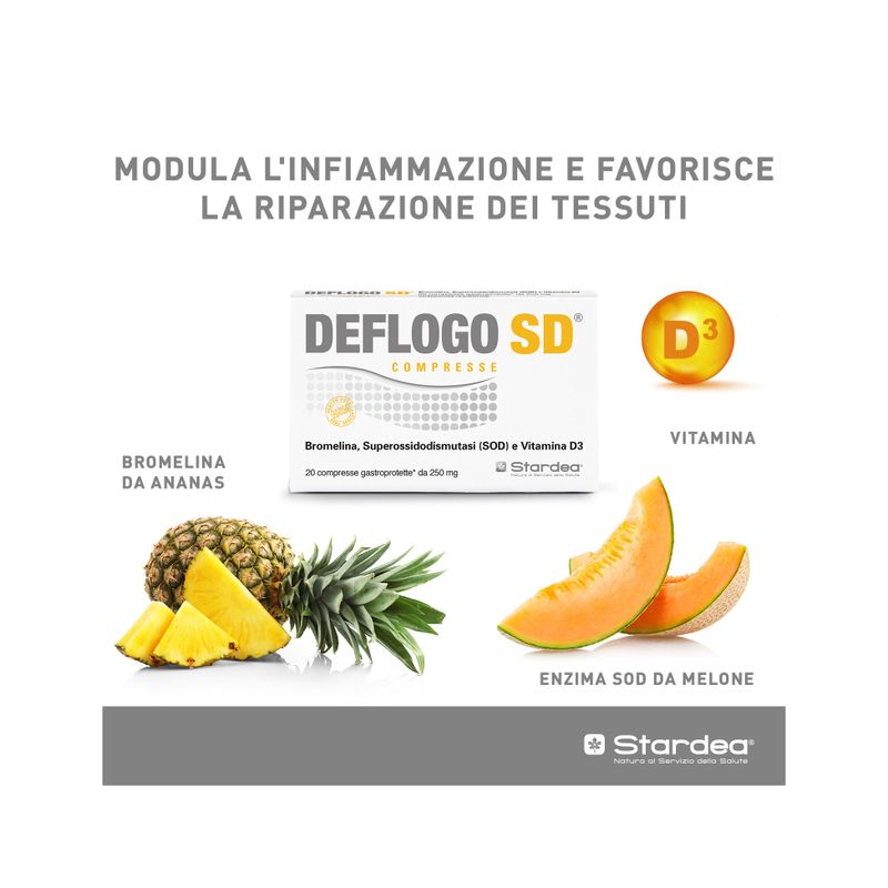 Stardea Deflogo SD per il drenaggio dei liquidi corporei 20 compresse-5