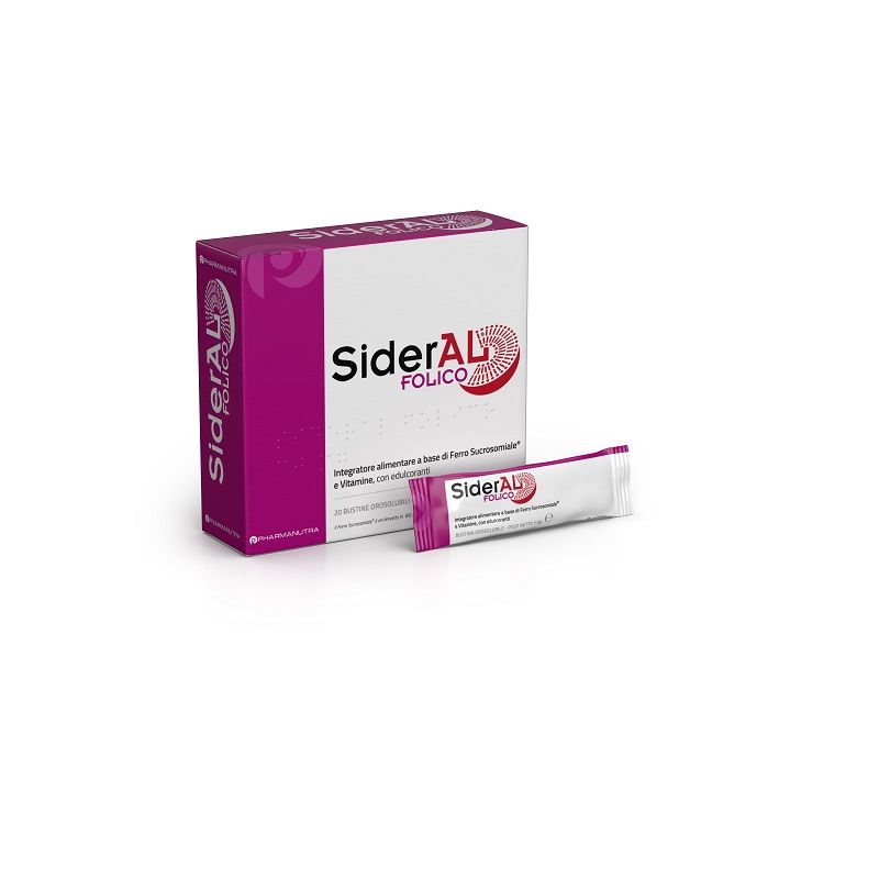 Sideral Folico integratore di Ferro e Vitamine 20 bustine orosolubili-1
