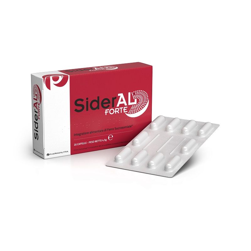 Sideral Forte integratore a base di ferro e vitamina C 20 capsule-1