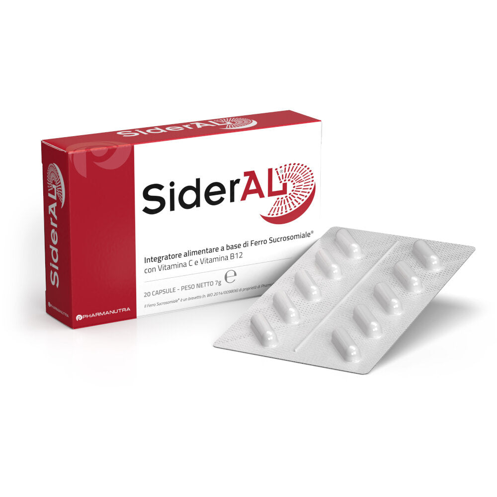 SiderAL integratore di Ferro con Vitamina C e Vitamina B12 20 capsule-2