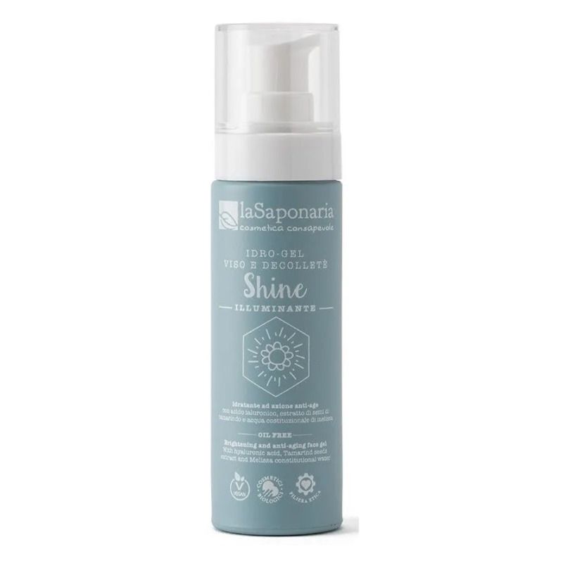 La Saponaria Idro-Gel Viso-Decolletè Shine illuminante idratante e anti-age 50ml-1