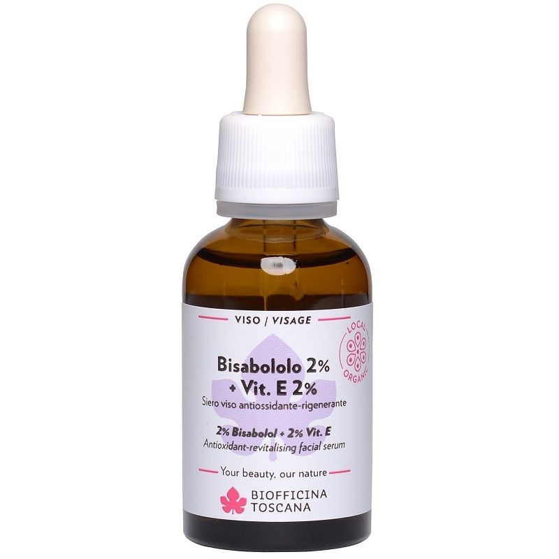 Biofficina Toscana Bisabololo 2% + Vit. E 2% siero viso antiossidante-rigenerante 30ml-1