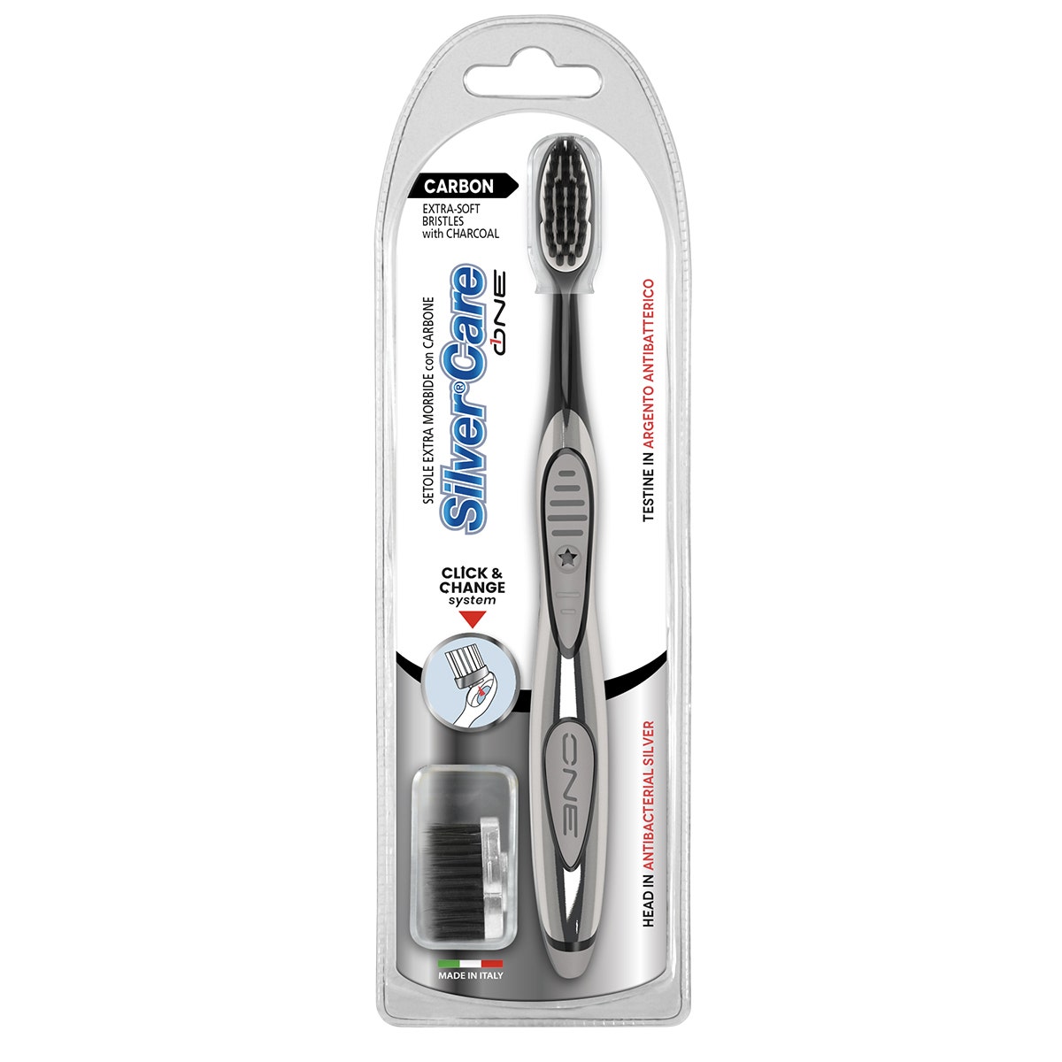 Silvercare One Carbon Spazzolino + 1 Ricarica-1