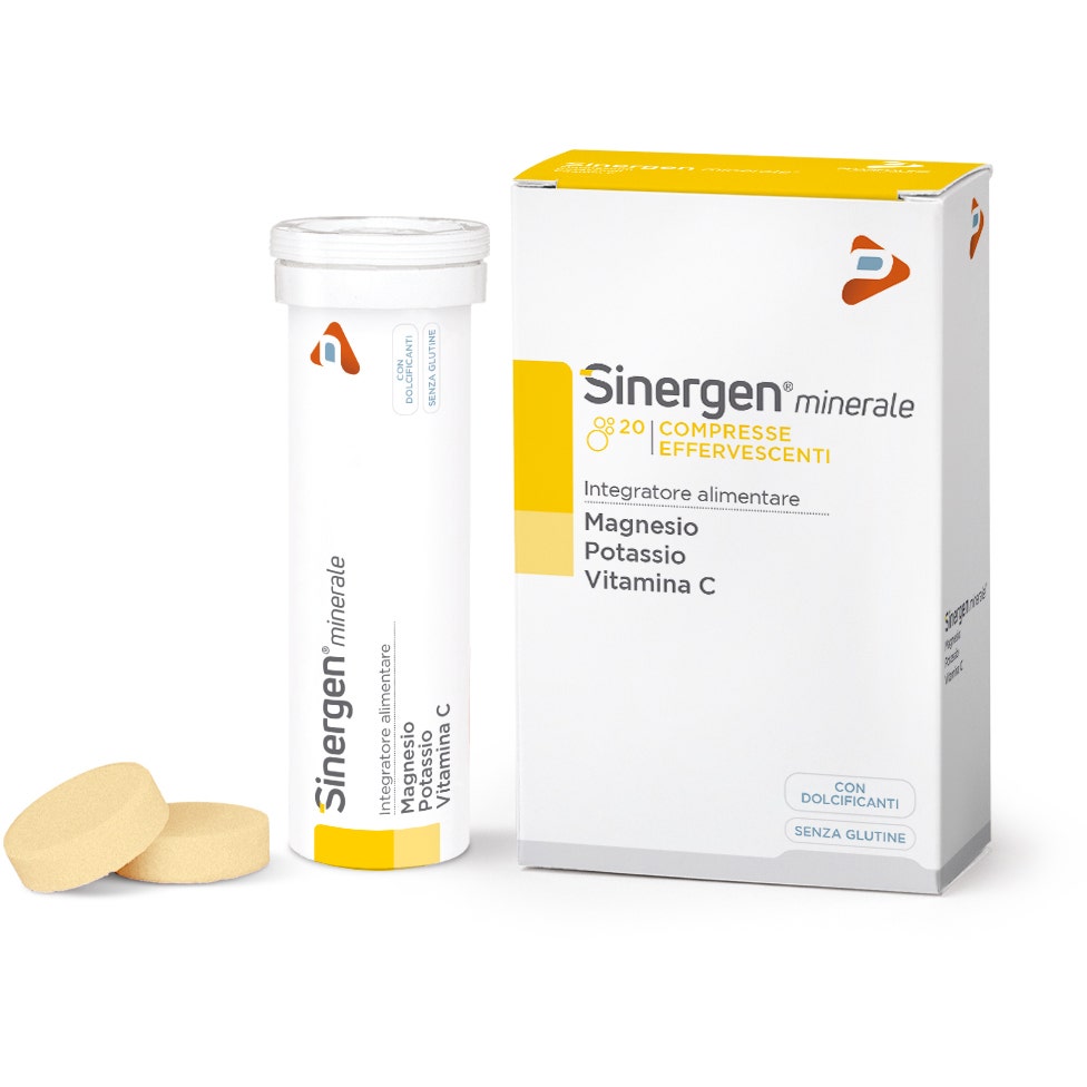 Sinergen Minerale Magnesio Potassio Vitamina C 20 Compresse Effervescenti-1