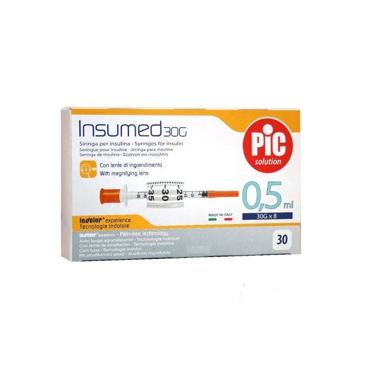 Siringa Pic Insumed 0,5ml G30 30Pezzi-1
