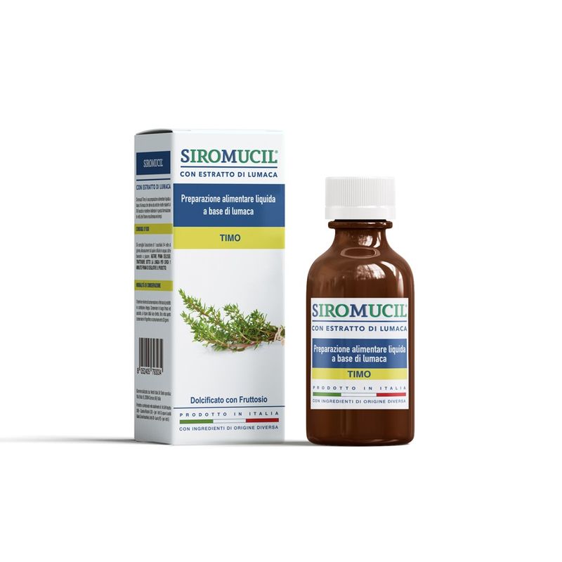 Siromucil sciroppo al gusto di timo con estratto di lumaca 150ml-1