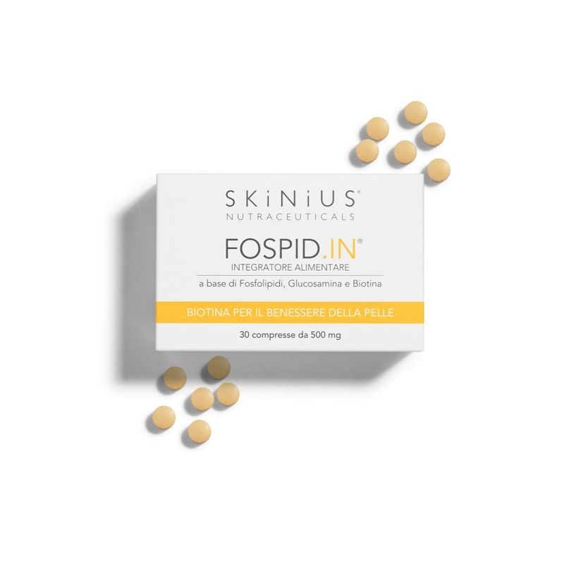 Skinius Fospid-In per il benessere della pelle anti-aging 30 compresse-1