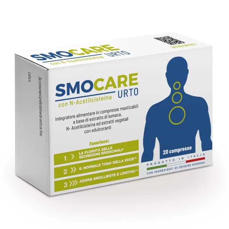 Smocare Urto per il benessere della gola 20 compresse-1