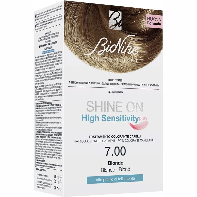 Bionike Shine On High Sensitivity Plus trattamento colorante per capelli 7.00 Biondo-1
