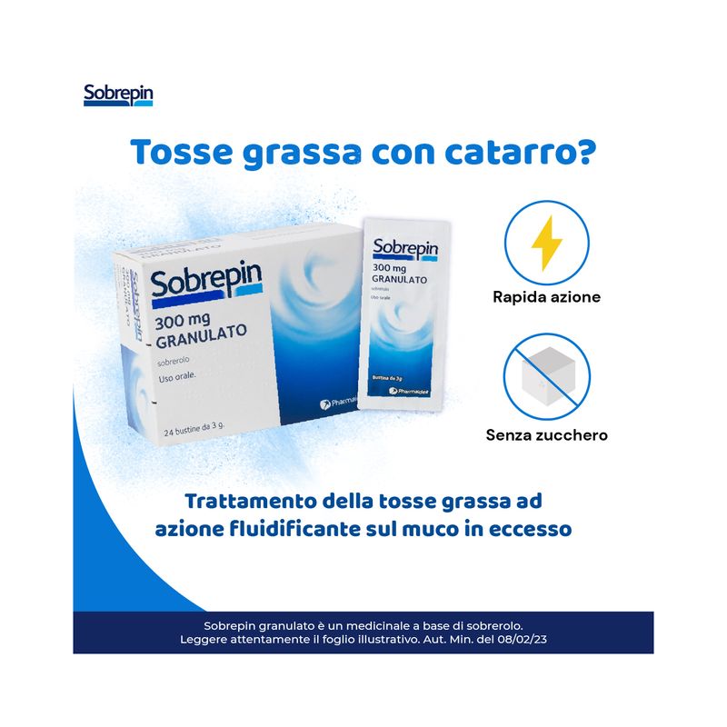 Sobrepin Granulato fluidificante 300 mg 24 bustine-1