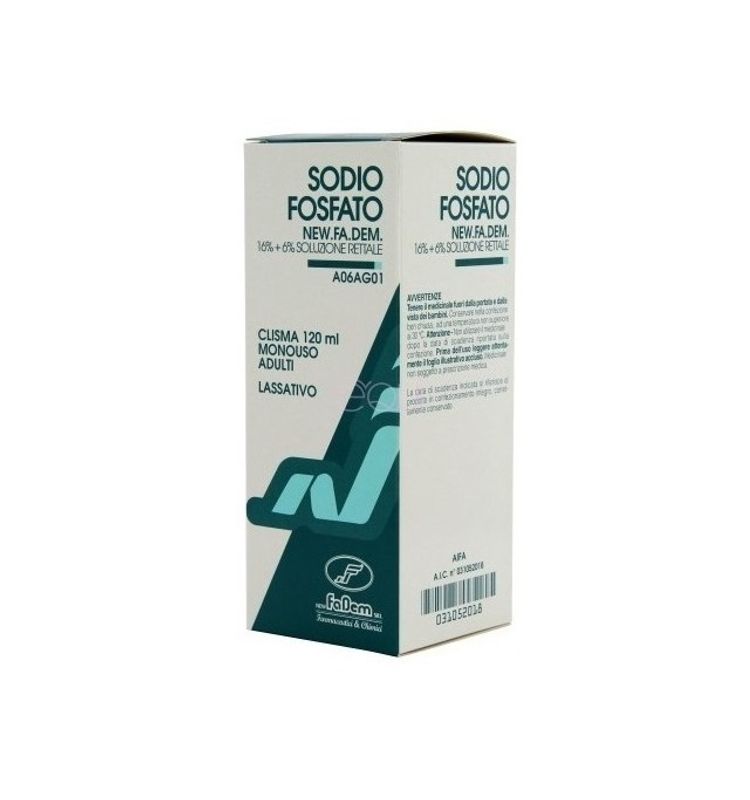 Sodio Fosfato Soluzione rettale Clisma monouso adulti 120ml-1