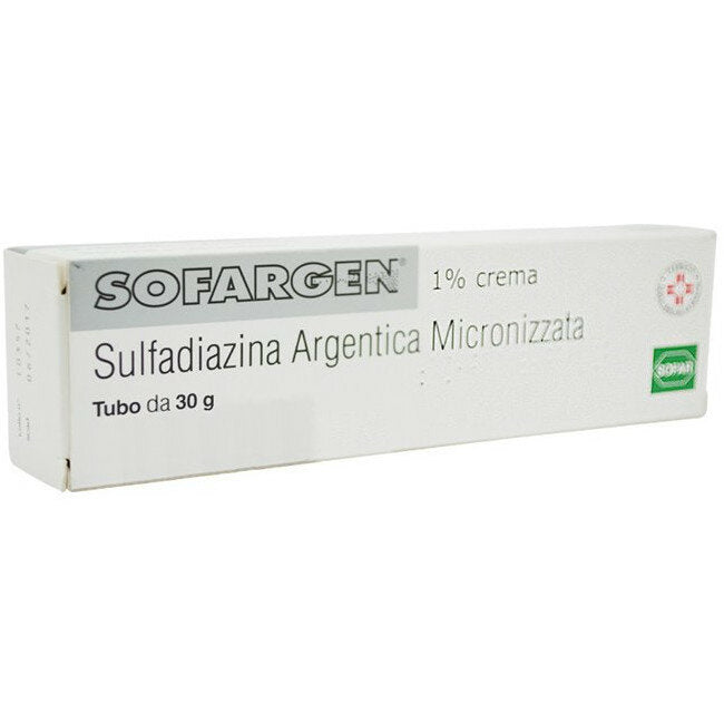 Sofargen Crema antibatterico locale per ustioni e lesioni cutanee 1% 30gr-2