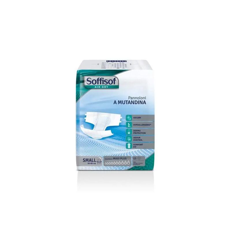 Soffisof Air Dry Maxi Plus pannolone a mutandina taglia S 15 pezzi-1