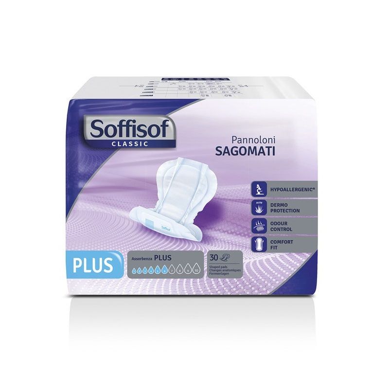 Soffisof Classic Pannolone Sagomato Incontinenza Plus 30 Pezzi-1