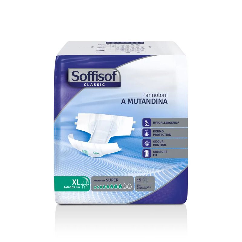 Soffisof Classic Super pannolone a mutandina taglia XL 15 pezzi-1