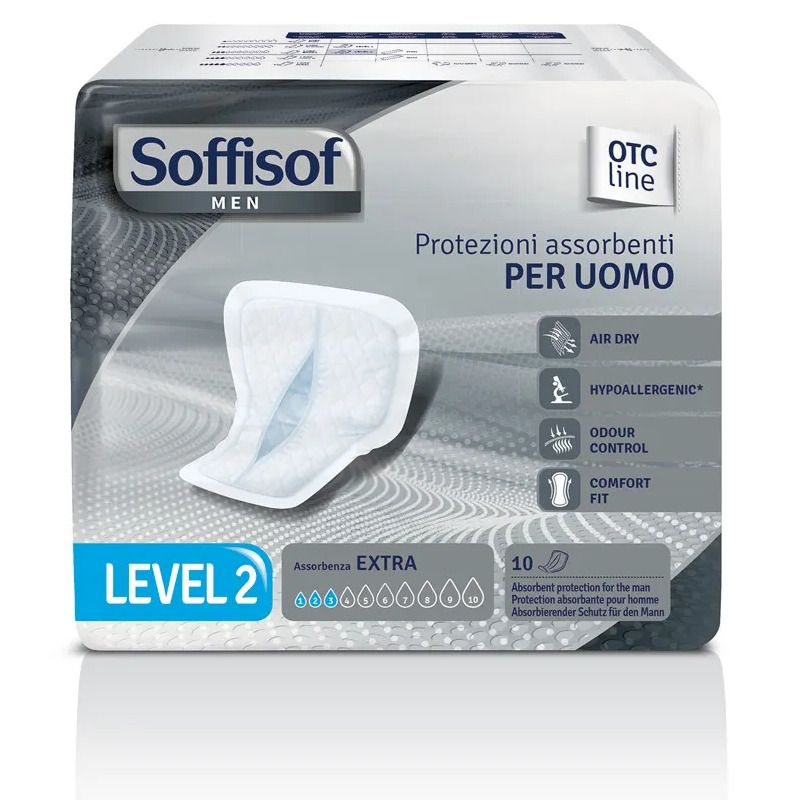 Soffisof Men Level 2 protezioni assorbenti per uomo 10 pezzi-1