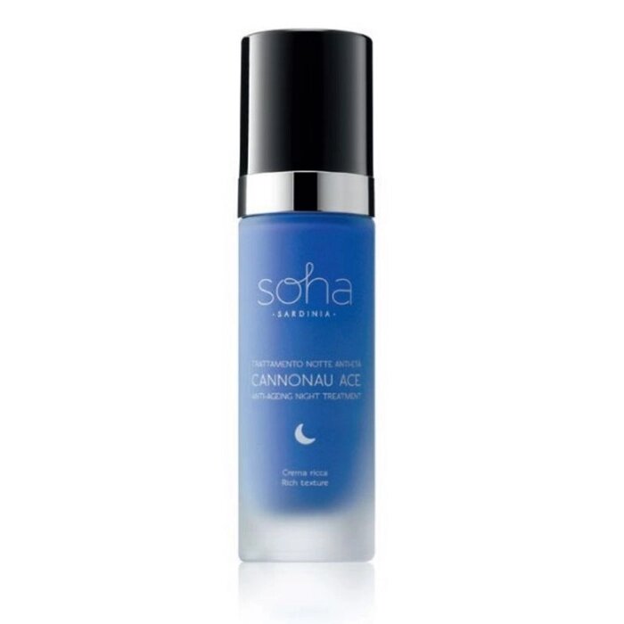 Soha Sardinia Cannonau Ace Trattamento Notte Anti-età crema ricca 30ml-2