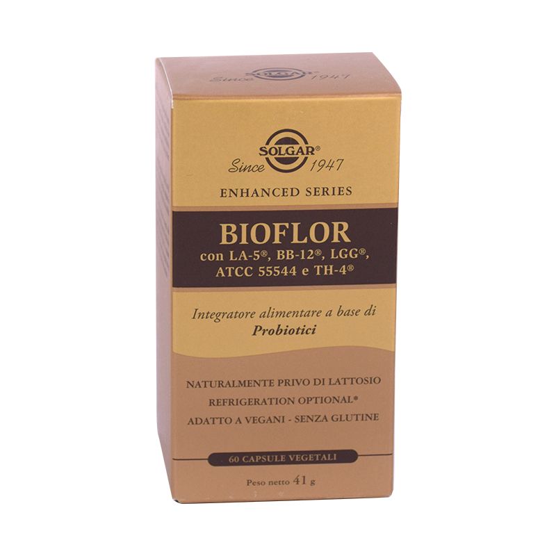 Solgar Bioflor per l'equilibrio della flora intestinale 60 capsule vegetali-1