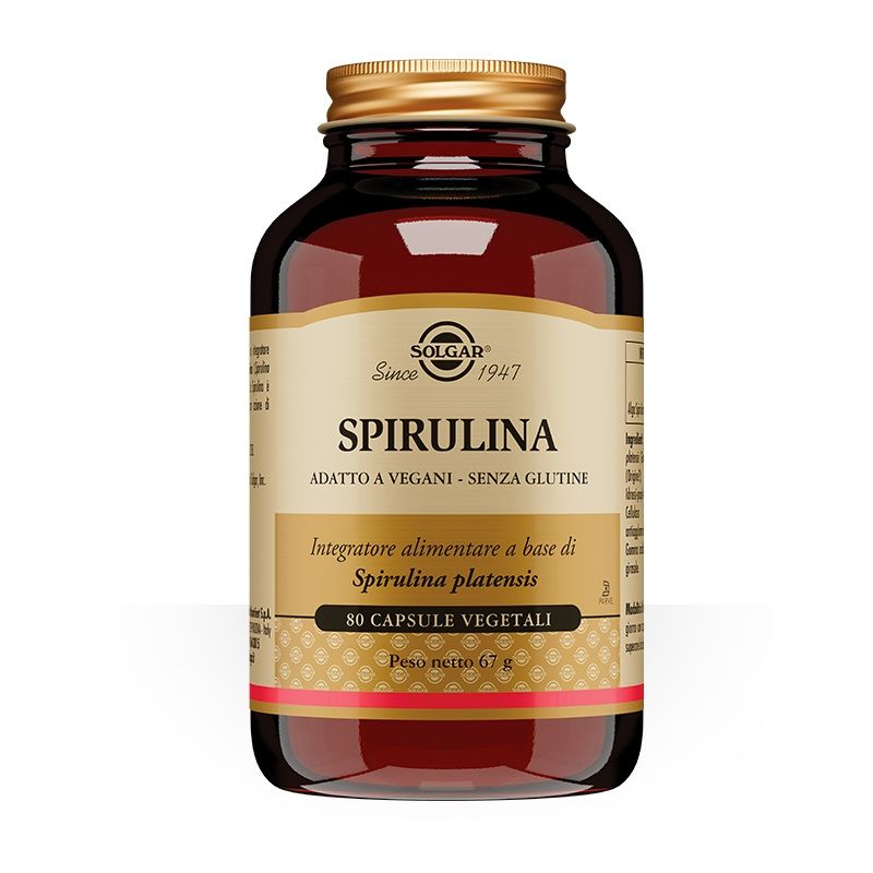 Solgar Spirulina integratore alimentare 80 capsule vegetali-1
