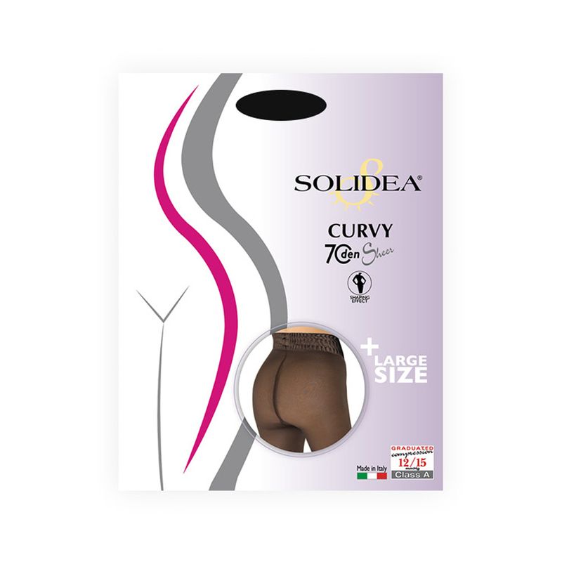 Solidea Curvy Collant Velato 70 denari colore Camel Taglia S 1 paio-1