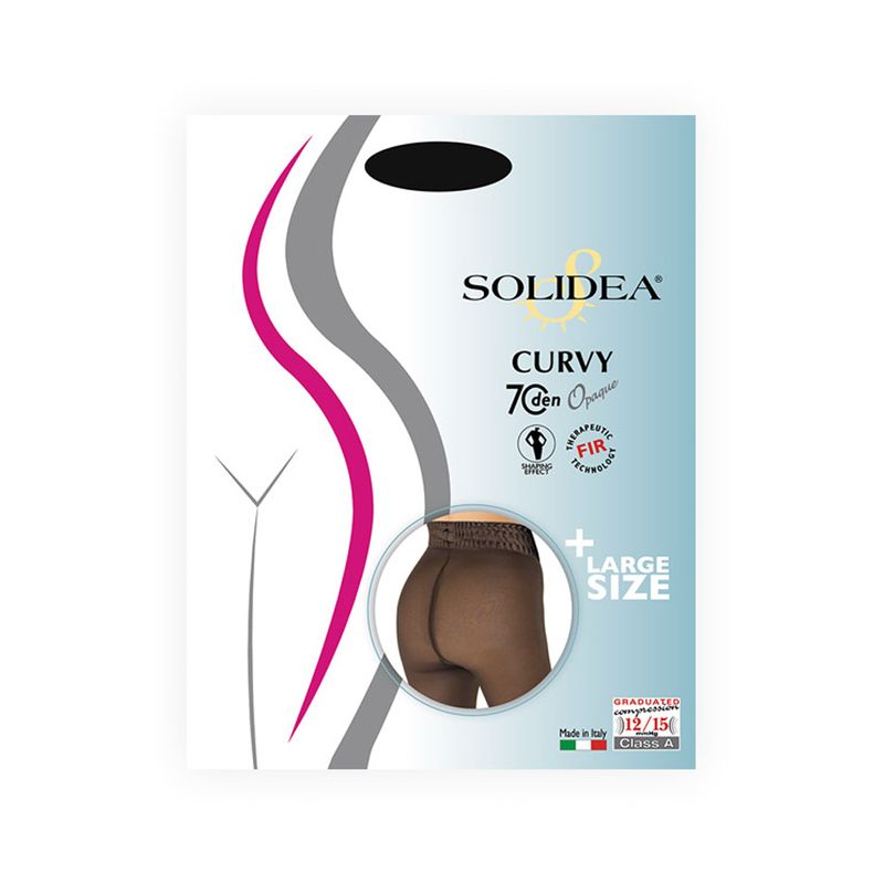 Solidea Curvy Opaque Collant 70 denari colore Nero Taglia L 1 paio-1