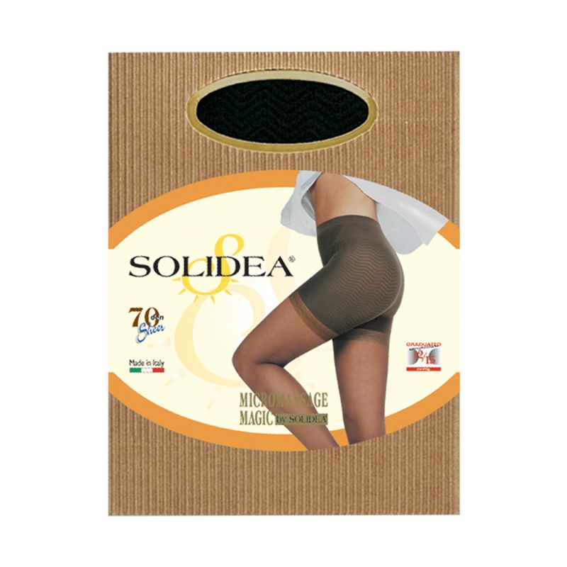Solidea Magic Micromassage Collant Anticellulite 70 denari colore Camel Taglia M 1 paio-1