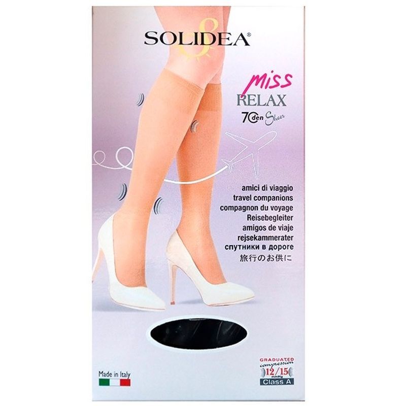Solidea Miss Relax Gambaletti 70 denari colore Camel Taglia M 1 paio-1