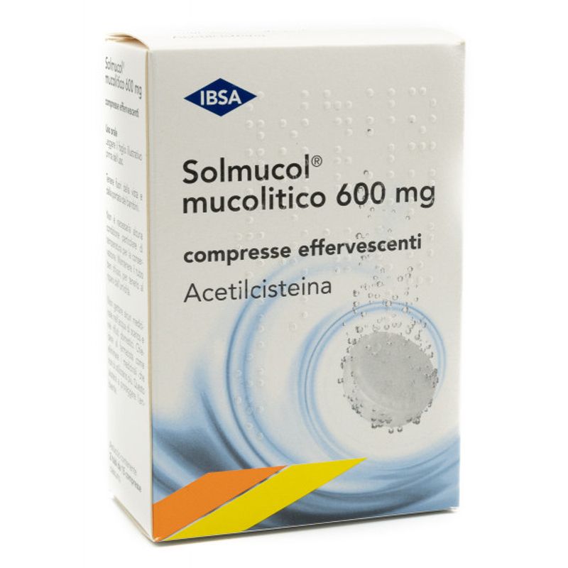 Solmucol Mucolitico 600mg 30 compresse effervescenti-1