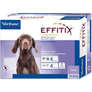 Effitix Spot-On Soluzione 24 Pipette 2,20ml 134mg+1.200mg Cani Da 10 A 20kg-1