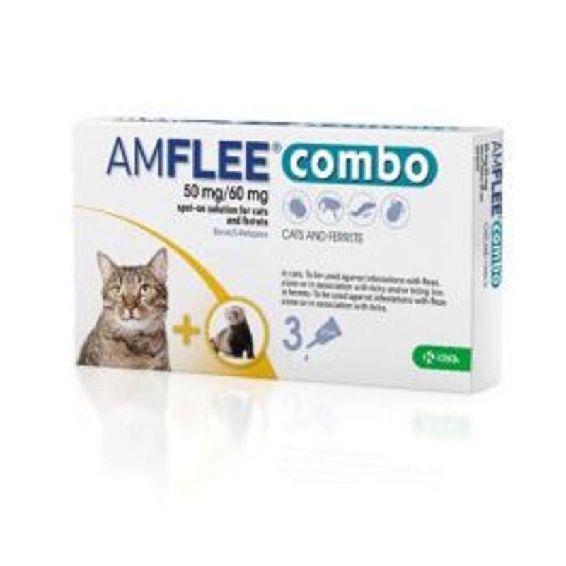 Amflee Combo Spot-On Soluzione 3 Pipette Da 0,5ml Gatti/Furetti-1