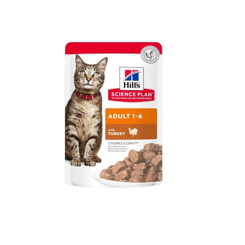 Hill's Science Plan Umido Gatto Adult Tacchino In Salsa Bustina 85g-1
