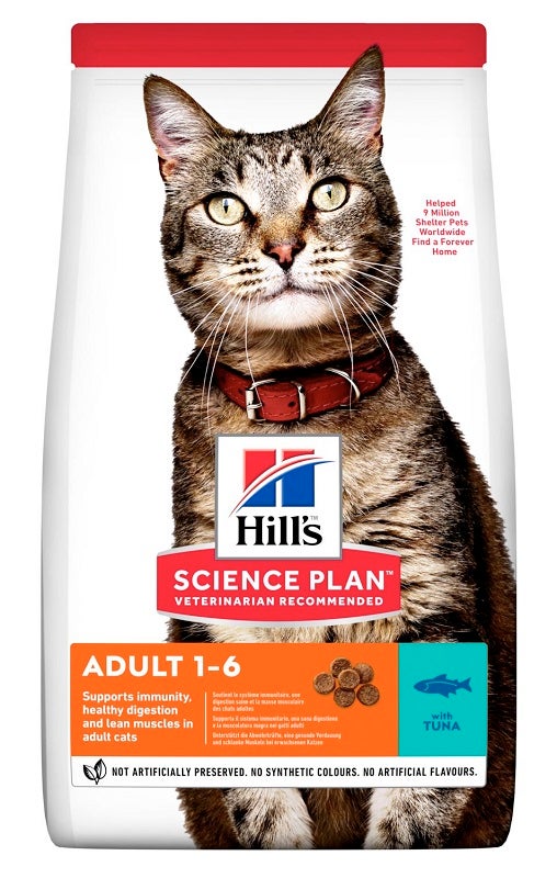 Hill's Science Plan Adult 1 - 6 Anni Crocchette Al Tonno Per Gatti Sacco 1,5kg-1