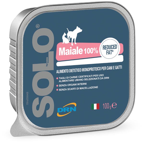 Drn Solo Blue Maiale Alimento Dietetico Monoproteico Umido Per Cani/Gatti 300g-1