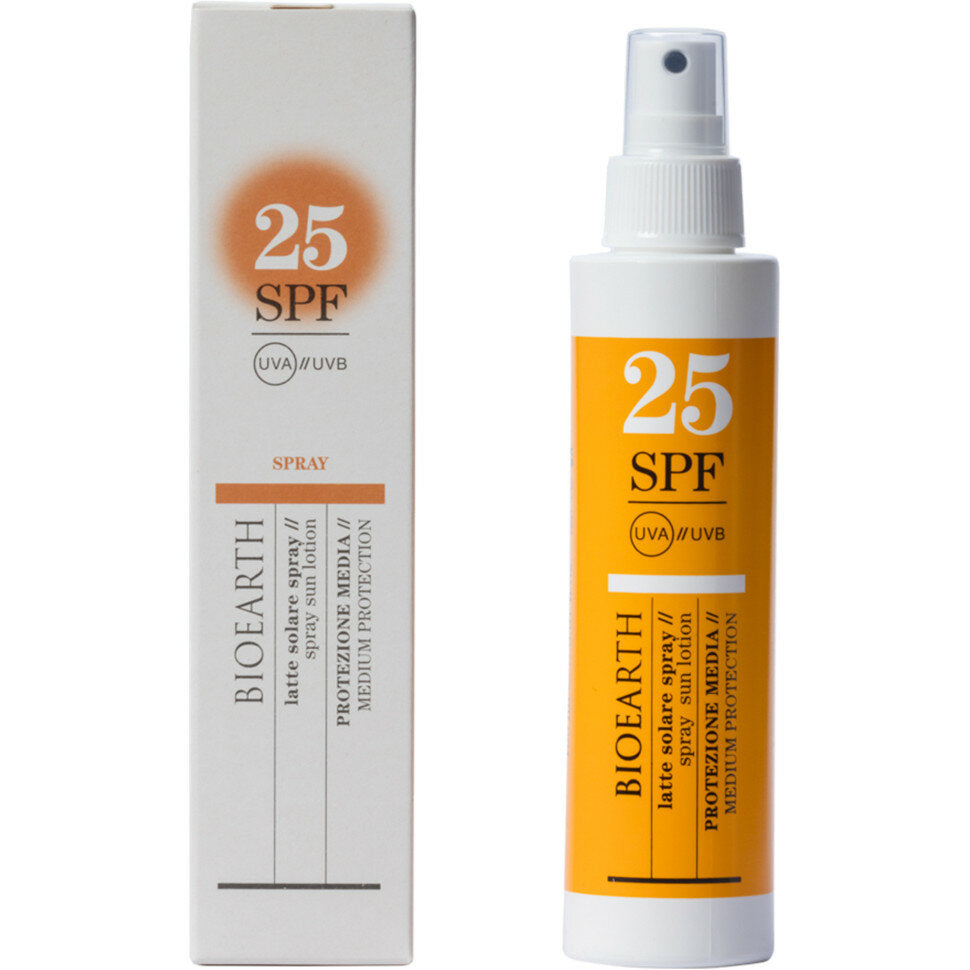 Bioearth Sun Latte Solare Corpo Spray SPF25 150ml-2