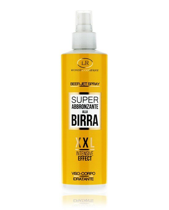 Wonder Beer Jet Spray XXL Super Abbronzante alla Birra per viso e corpo 200ml-2