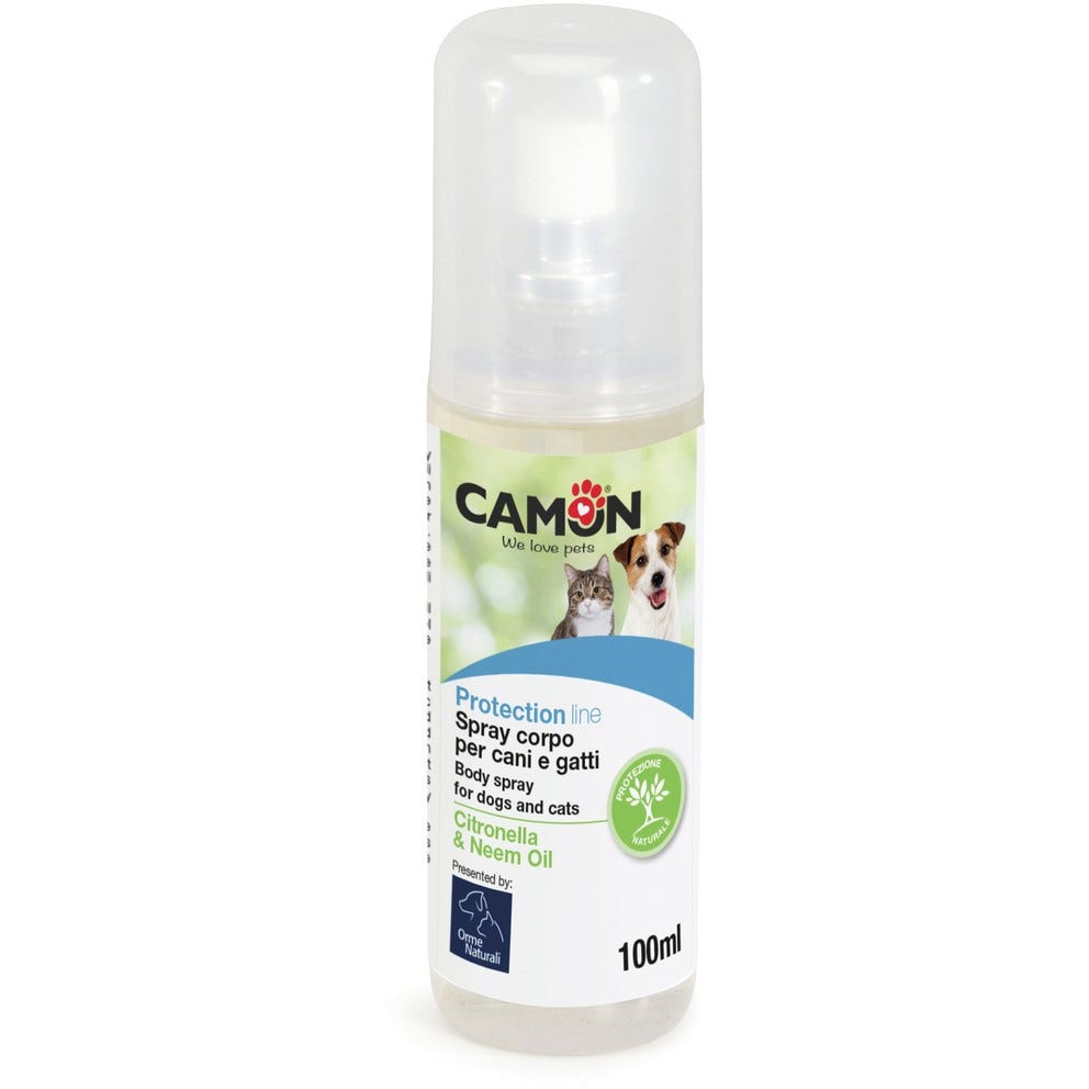 Camon Protection Spray Corpo Antiparassitario Citronella Neem Cane/Gatto 100ml-1