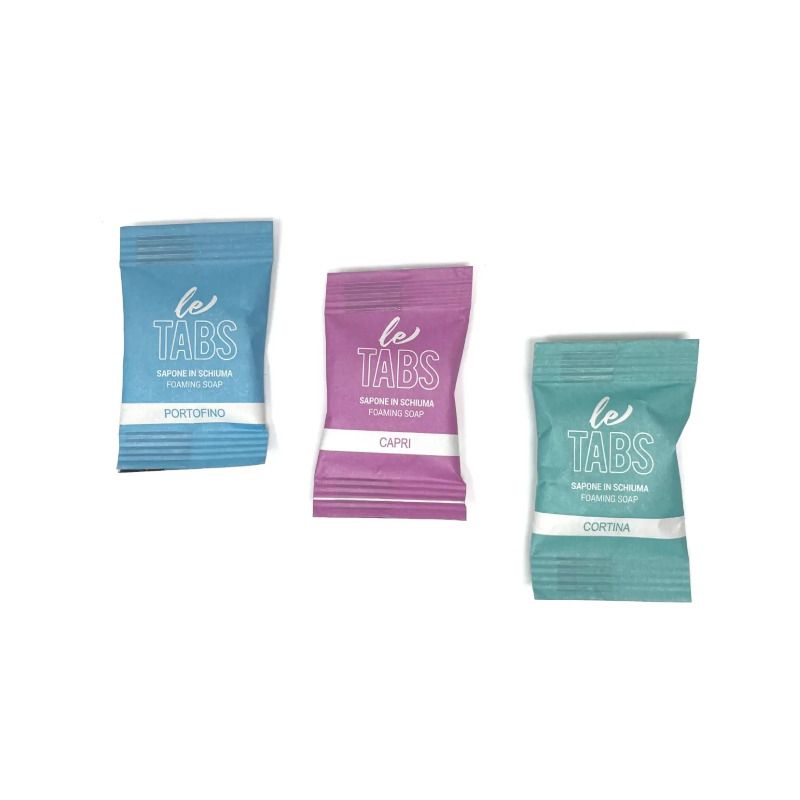 Napkin Letabs Sapone Compresso Starter Kit Dosatore + 3 Tabs Differenti Profumazioni-5